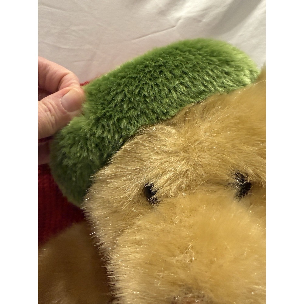 Dillards Christmas Teddy Bear Plush Toy 18 inch Plush w/ Scarf Vintage 2003 NWT - Picture 4 of 15